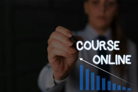 Writing note showing Course Online. Business photo showcasing eLearning Fotos de archivo