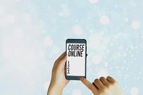 Writing note showing Course Online. Business photo showcasing eLearning Fotos de archivo