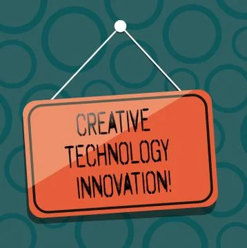 Writing note showing Creative Technology Innovation. Business photo showcasing Illustrazione stock