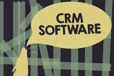 Writing note showing Crm Software. Business photo showcasing Customer Illustrazione stock
