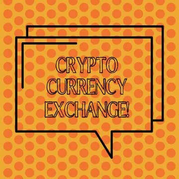 Writing note showing Crypto Currency Exchange. Business photo showcasing Trading Stock Illustration