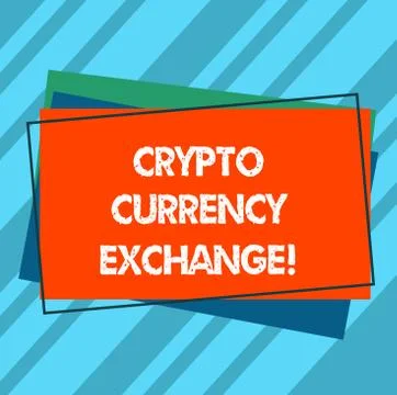 Writing note showing Crypto Currency Exchange. Business photo showcasing Trading Ilustração Stock