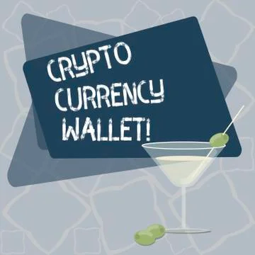 Writing note showing Crypto Currency Wallet. Business photo showcasing Digital イラスト素材