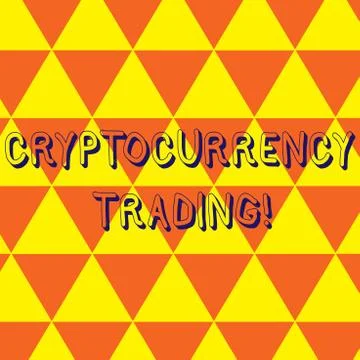Writing note showing Cryptocurrency Trading. Business photo showcasing simply Illustrazione stock