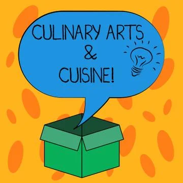 Writing note showing Culinary Arts And Cuisine. Business photo showcasing Chef イラスト素材