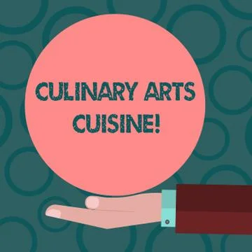 Writing note showing Culinary Arts And Cuisine. Business photo showcasing Chef Stock Illustration