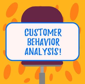 Writing note showing Customer Behavior Analysis. Business photo showcasing Stock Illustration