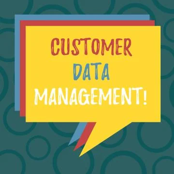Writing note showing Customer Data Management. Business photo showcasing Keep Stock Illustration