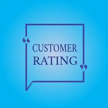 Writing note showing Customer Rating. Business photo showcasing Each point of 스톡 일러스트