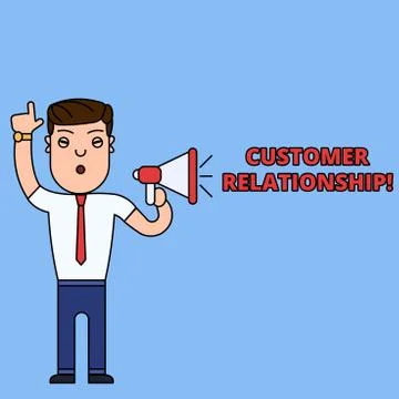 Writing note showing Customer Relationship. Business photo showcasing Deal and Stock Illustration