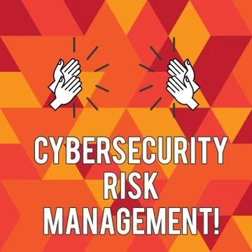 Writing note showing Cybersecurity Risk Management. Business photo showcasing Illustration