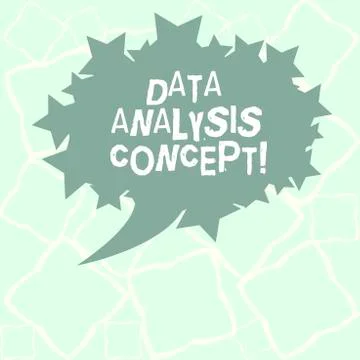 Writing note showing Data Analysis Process. Business photo showcasing the Illustrazione stock