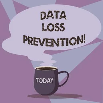 Writing note showing Data Loss Prevention. Business photo showcasing Software Stock Illustration