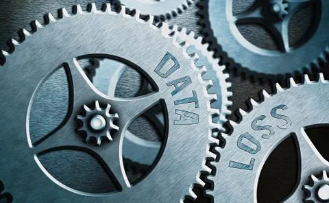 Writing note showing Data Loss. Business photo showcasing process or event that Illustrazione stock