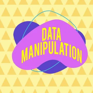 Writing note showing Data Manipulation. Business photo showcasing the process of 스톡 일러스트