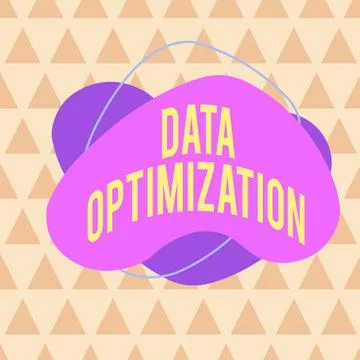 Writing note showing Data Optimization. Business photo showcasing process that Illustrazione stock