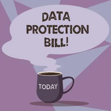 Writing note showing Data Protection Bill. Business photo showcasing control how イラスト素材