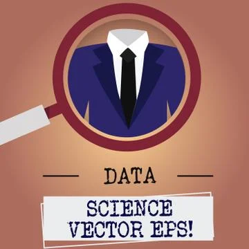 Writing note showing Data Science photo Eps. Business photo showcasing Digital 스톡 일러스트