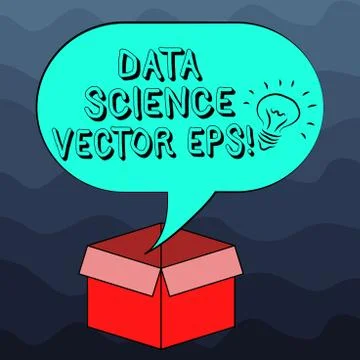 Writing note showing Data Science photo Eps. Business photo showcasing Digital Stockillustratie