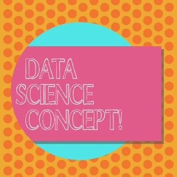 Writing note showing Data Science Concept. Business photo showcasing extraction Stock Illustration