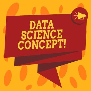 Writing note showing Data Science Concept. Business photo showcasing extraction Stock Illustration