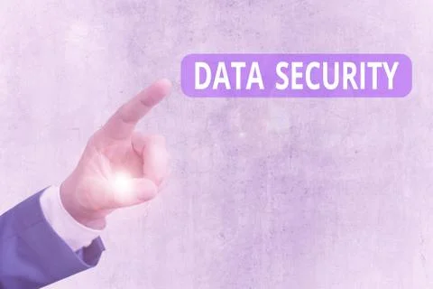 Writing note showing Data Security. Business photo showcasing the process of Stock Photos
