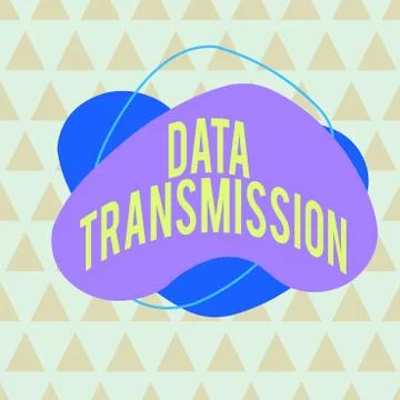 Writing note showing Data Transmission. Business photo showcasing sending data Illustrazione stock