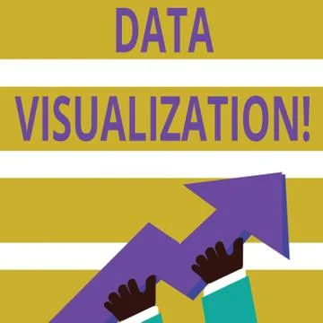 Writing note showing Data Visualization. Business photo showcasing Illustrazione stock