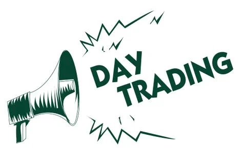 Writing note showing Day Trading. Business photo showcasing securities Stock Illustration