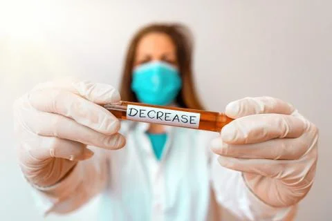 Writing note showing Decrease. Business photo showcasing the process of growing Stock Photos