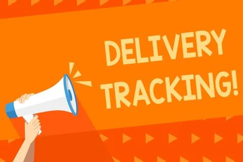Writing note showing Delivery Tracking. Business photo showcasing the process of イラスト素材
