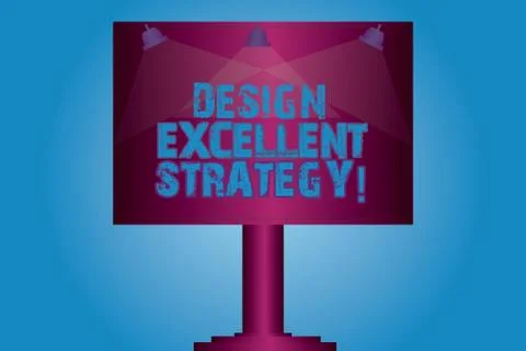 Writing note showing Design Excellent Management. Business photo showcasing 스톡 일러스트