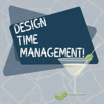 Writing note showing Design Time Management. Business photo showcasing イラスト素材