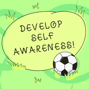 Writing note showing Develop Self Awareness. Business photo showcasing Improve イラスト素材