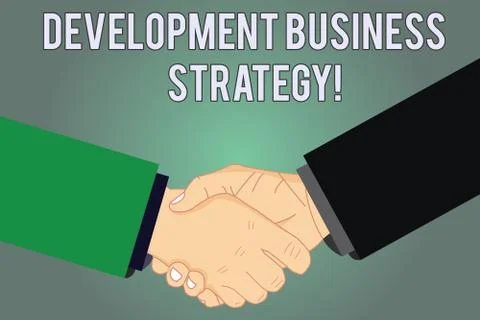 Writing note showing Development Business Strategy. Business photo showcasing 스톡 일러스트