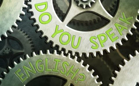 Writing note showing Do You Speak English Question. Business photo showcasing to 스톡 일러스트