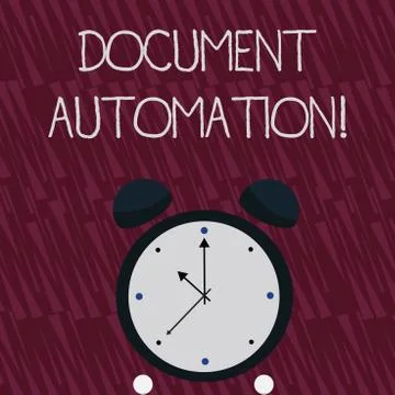 Writing note showing Document Automation. Business photo showcasing workflows Illustrazione stock