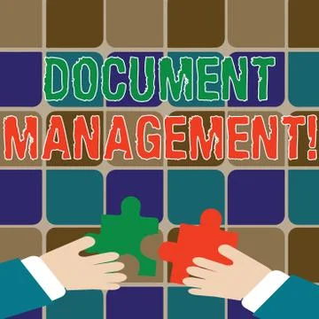 Writing note showing Document Management. Business photo showcasing Computerized Illustrazione stock