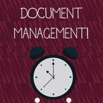 Writing note showing Document Management. Business photo showcasing Computerized Stock Illustration