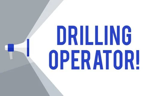 Writing note showing Drilling Operator. Business photo showcasing someone that 스톡 일러스트