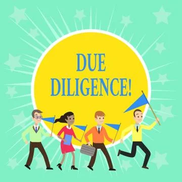 Writing note showing Due Diligence. Business photo showcasing Rational steps イラスト素材