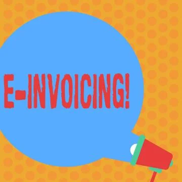 Writing note showing E Invoicing. Business photo showcasing Company encourages Stock Illustration