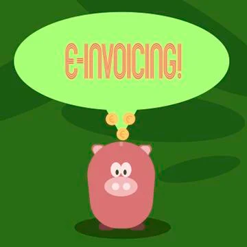 Writing note showing E Invoicing. Business photo showcasing Company encourages Stock Illustration