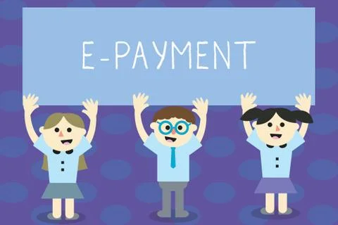 Writing note showing E Payment. Business photo showcasing way of paying for Stock Illustration