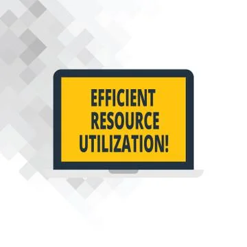 Writing note showing Efficient Resource Utilization. Business photo showcasing イラスト素材