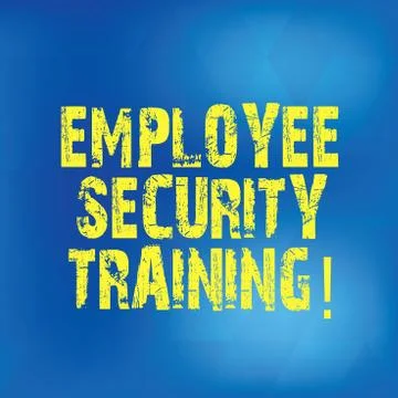 Writing note showing Employee Security Training. Business photo showcasing Stock Illustration