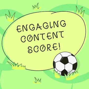 Writing note showing Engaging Content Score. Business photo showcasing Measures Stock Illustration