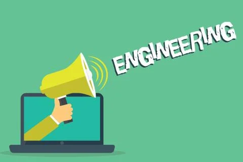 Writing note showing Engineering. Business photo showcasing Science concerned イラスト素材