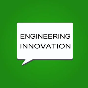 Writing note showing Engineering Innovation. Business photo showcasing Process Stock Illustration