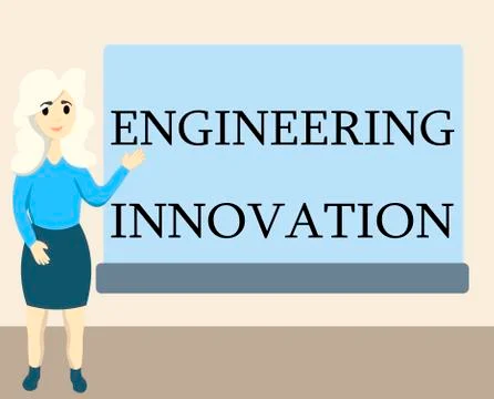 Writing note showing Engineering Innovation. Business photo showcasing Process Illustrazione stock